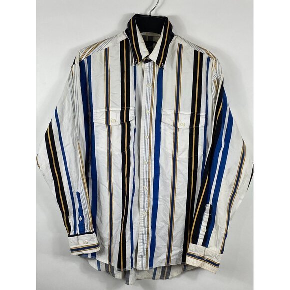 Wrangler Other - Vintage Wrangler Vertical Stripes Button Down L/S Western Shirt Multicolor L D63